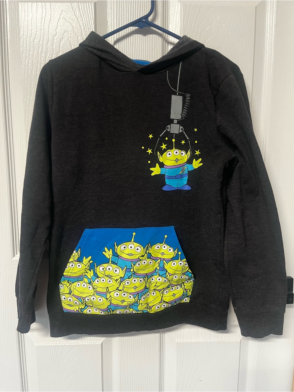Disney Pixar Toy Story Aliens Hoodie jacket - Kid's XLarge dark gray